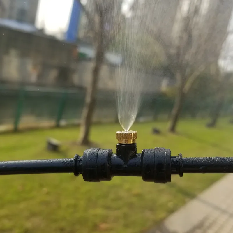 Threaded 0.1mm-0.5mm Brass Low Pressure Misting Fog Nozzle Spray Sprinkler Head Gardening Tools And Equipment