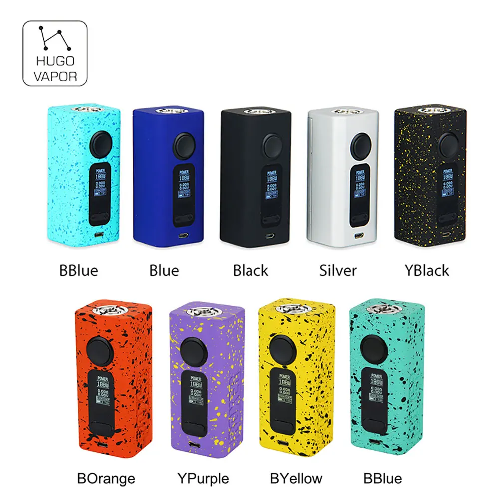 

Original 188W Hugo Vapor Boxer Version 2 TC Box Mod Improved chip Supports TCR/PTC Mode No 18650 Battery HUGO-VAPOR E-cig Mod