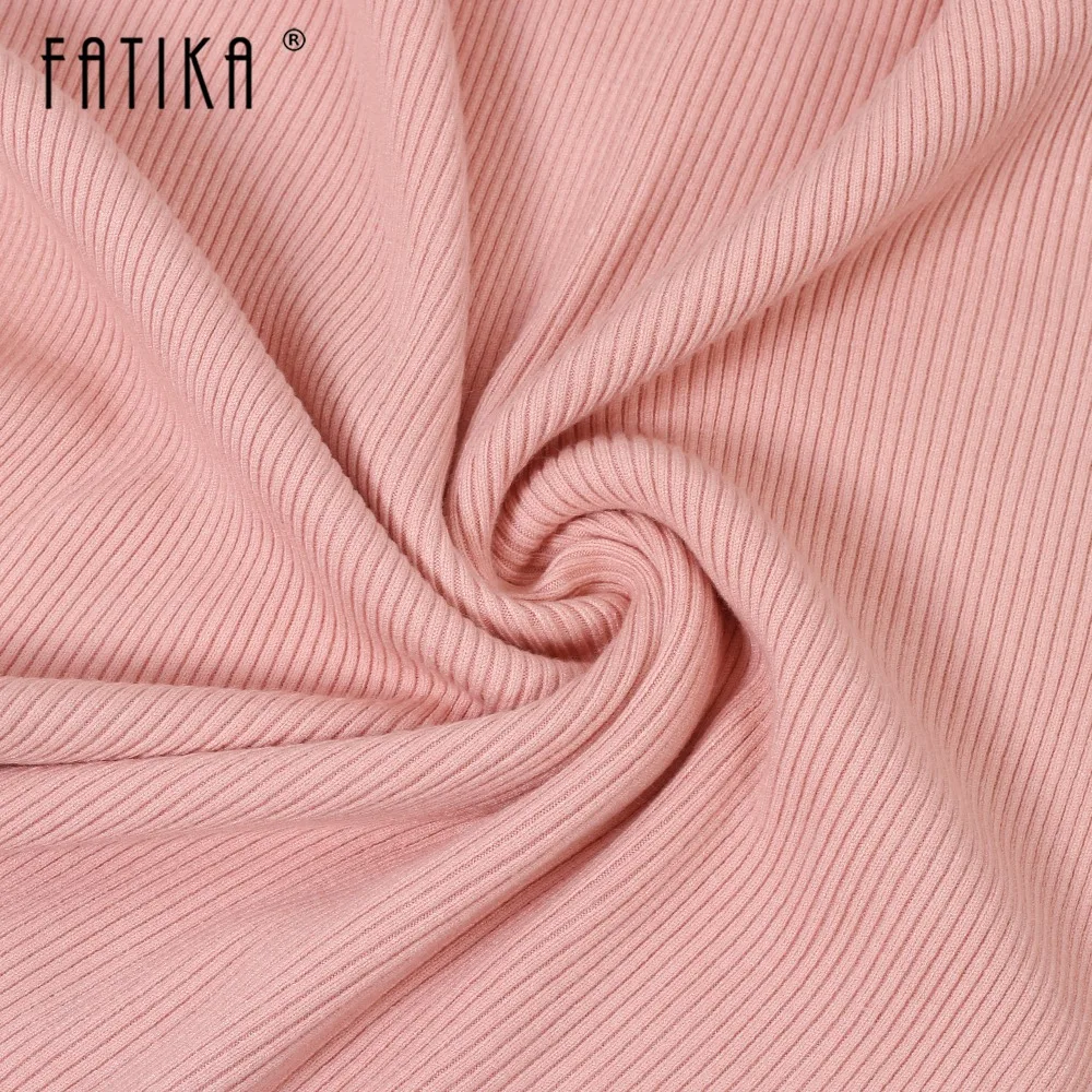 FATIKA Winter Hot Fashion Women's Sweaters And Pullovers Batwing Sleeve Slash Neck Knitted Sweaters Casual Loose Jumper Tops