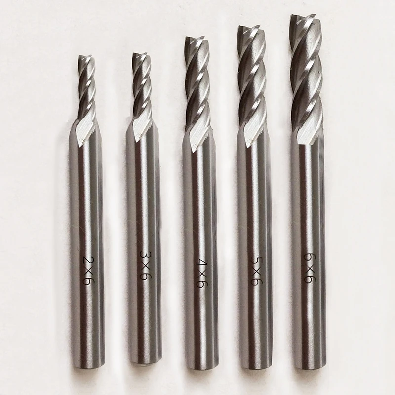 

hss end mill 2mm 3mm 4mm 5mm 6mm milling cutter for cnc machine tools router bits set mills