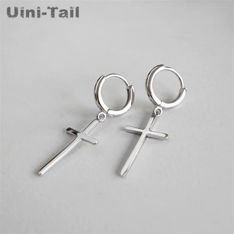 Женские серьги кольца Uini Tail сережки из стерлингового серебра 925 пробы с