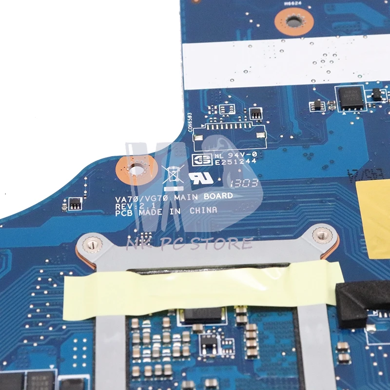 lower price  NOKOTION NBM7Q11001 NB.M7Q11.001 VA70 VG70 For Acer ASPIRE V3-771 V3-771G Laptop Motherboard 17.3 i