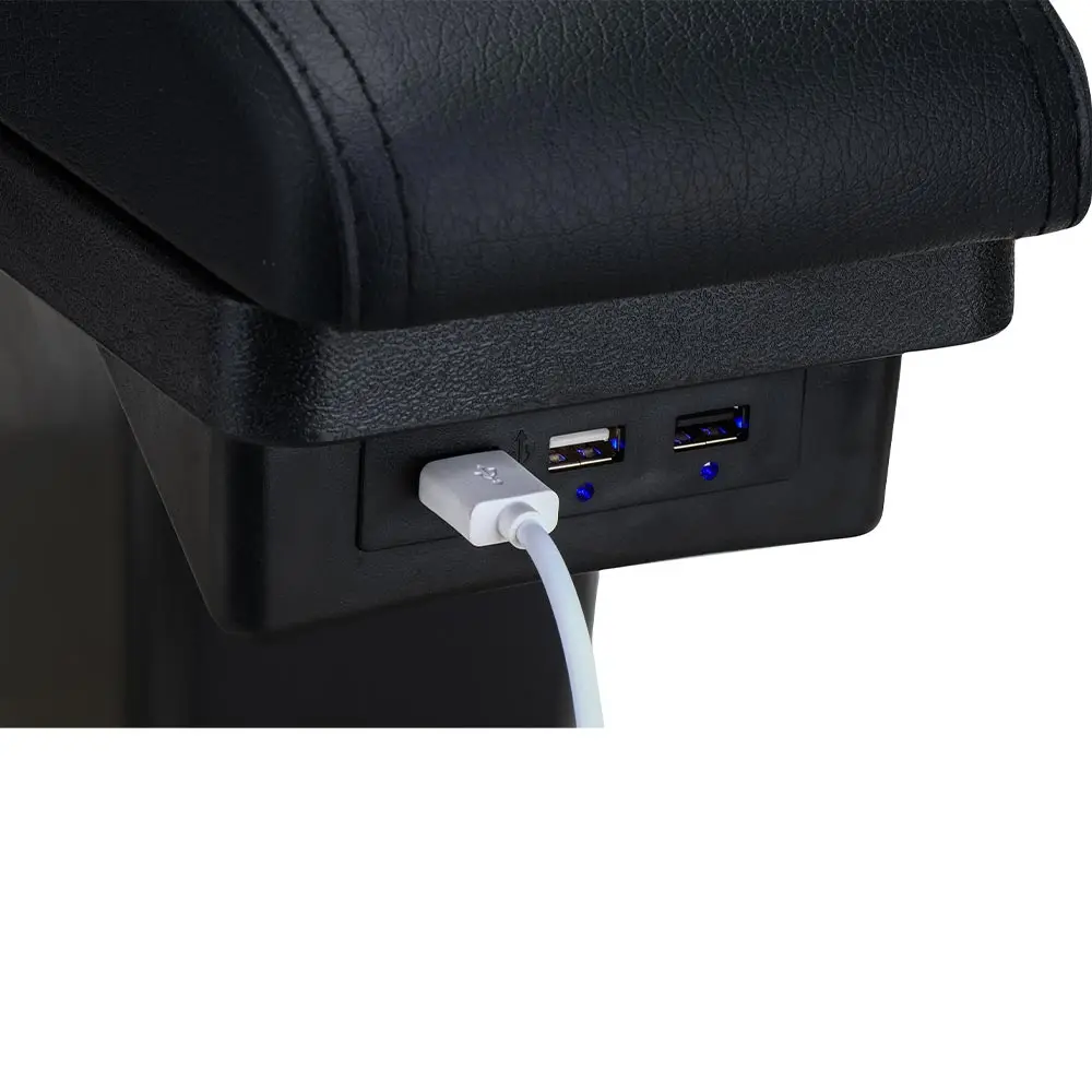 Подлокотник с разъемом USB коробка для peugeot 2008 из искусственной кожи центральный