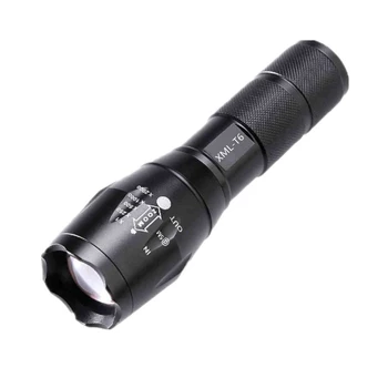 

High Bright Portable XML T6 LED Flashlight Camping Light 5-Mode Zoomable linternas Torch by 18650 or 3*AAA cycling Front Light