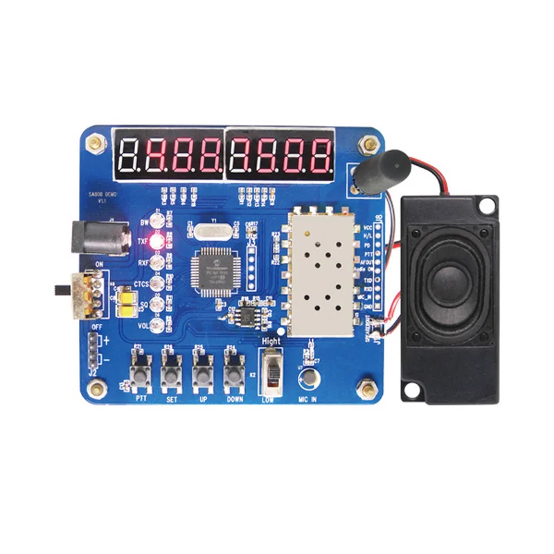 Demo board for SA818 walkie-talkie Module