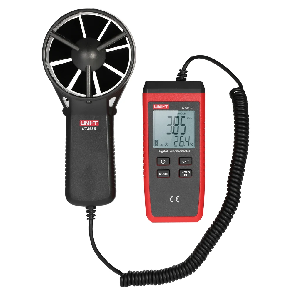 UNI T UT363S Mini LCD Digital Anemometer Handheld Wind Speed Meter Air