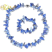 ZHIXI Африканский жемчуг набор украшений для женщин Свадебная вечеринка натуральный брак жемчужное колье, ожерелье, браслет Мода BohemiaT216