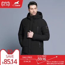 ICEbear 2018 Winter Jacket Men Slim Thick Warm Top Quality Waterproof Zipper Clothes For Men Fashion