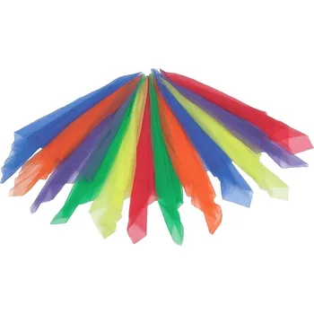 

12pcs Hemmed Square Juggling Dance Scarves Christmas Decorations for Home Party Wedding Decoration (Assorted Color)