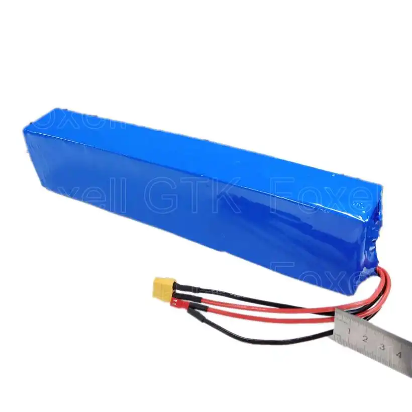 Lithium 36V 9Ah battery 8Ah folding electric bike battery pack strip long size for motor 350w 500w power scooter + 2A charger (3)