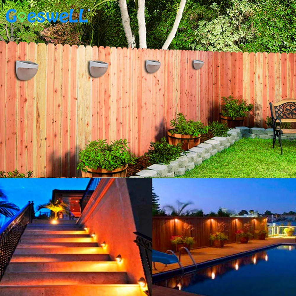 Solar LED Outdoor Wall lamps garden light (14)