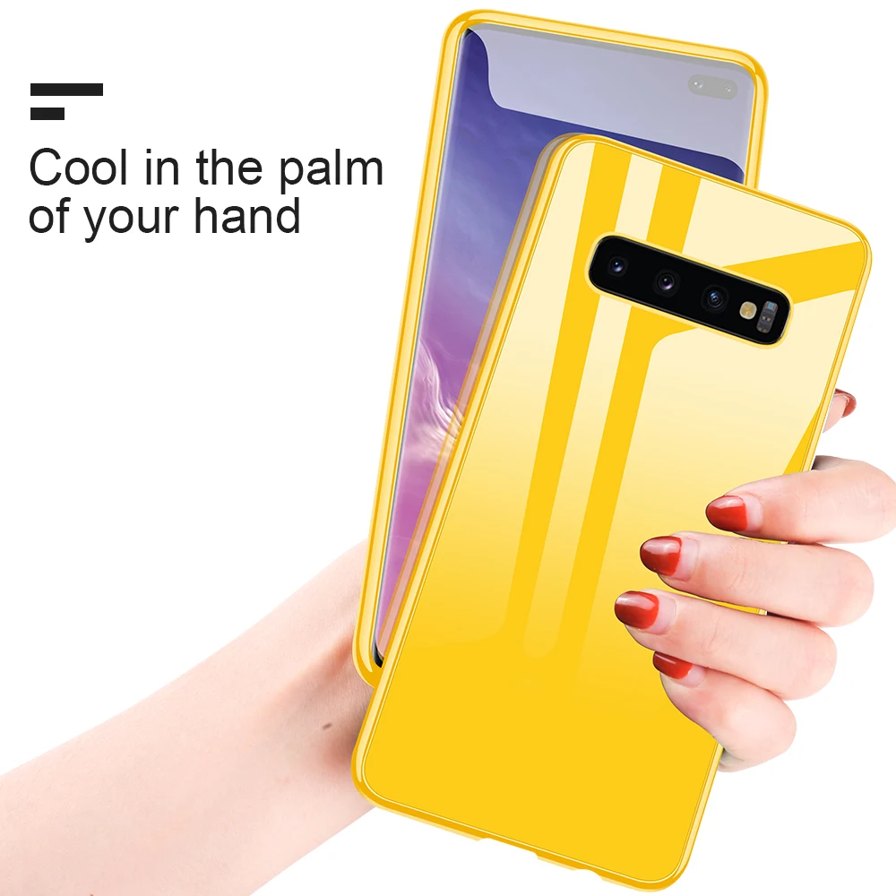Магнитный пластиковый чехол-бампер для samsung Galaxy S10, S9, S8 Plus, S10e, Note 9, 8, S7 Edge, цвет Macron, картина маслом, закаленное стекло