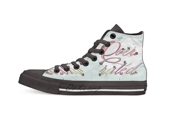 

Love is Overrated Casual High Top Canvas shoes sneakers For Drop shipping