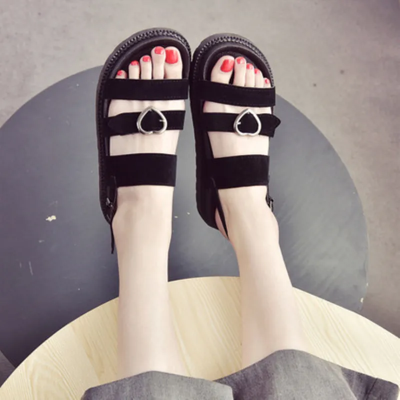 Womens Sandals 2019 New Summer Open Toe Women Shoes Fashion Platform Flat Shoes Casual Beach Sandals for Ladies Shoes