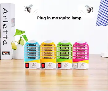 

110V- 240V EU Plug Mosquito Killer Lamps LED Socket Electric Mosquito Fly Bug Insect Trap Killer Zapper Night Lamp Lights