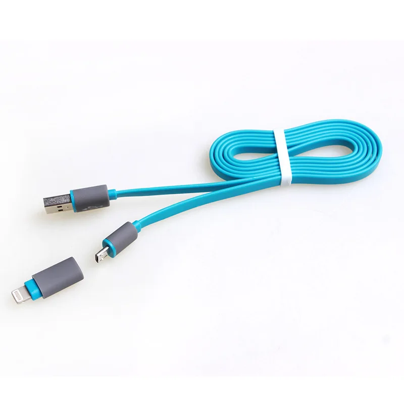 

One meter two-in-one data line hanging basket gift data line noodles two-in-one charging wire R-X22