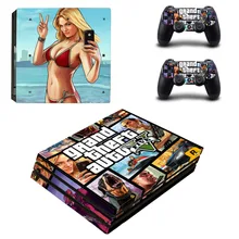 Grand Theft Auto V GTA 5 PS4 про кожу Стикеры наклейка для sony Игровые приставки 4 консоли и 2 контроллера кожи PS4 Pro Стикеры винил