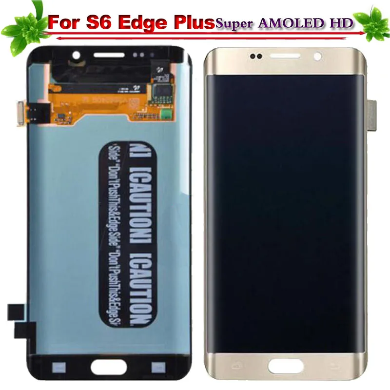 Замена для samsung galaxy S6 edge Plus ЖК дисплей Дисплей Сенсорный экран полный комплект