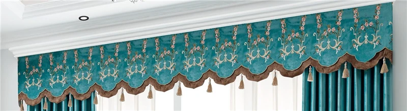 Роскошные бархатные вышитые занавески в европейском стиле для гостиной, высококачественные классические синие занавески на заказ для спальни