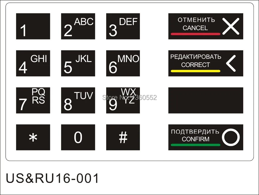 Wincor ATM PCI EPP Parts клавиатура V5 PCI2.0 одобрен для банкомата киоск pin pad сборка Замена|parts