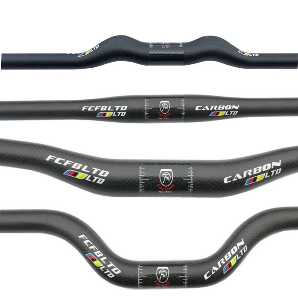 

FCFB carbon fiber bicycle handlebar matte mountain bike carbon handlebar 25.4/31.8mm BMX hight 420mm - 760mm mtb bicycle parts