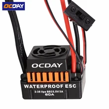1pcs OCDAY Waterproof 60A Sensorless Brushless Car Electronic Speed Control ESC