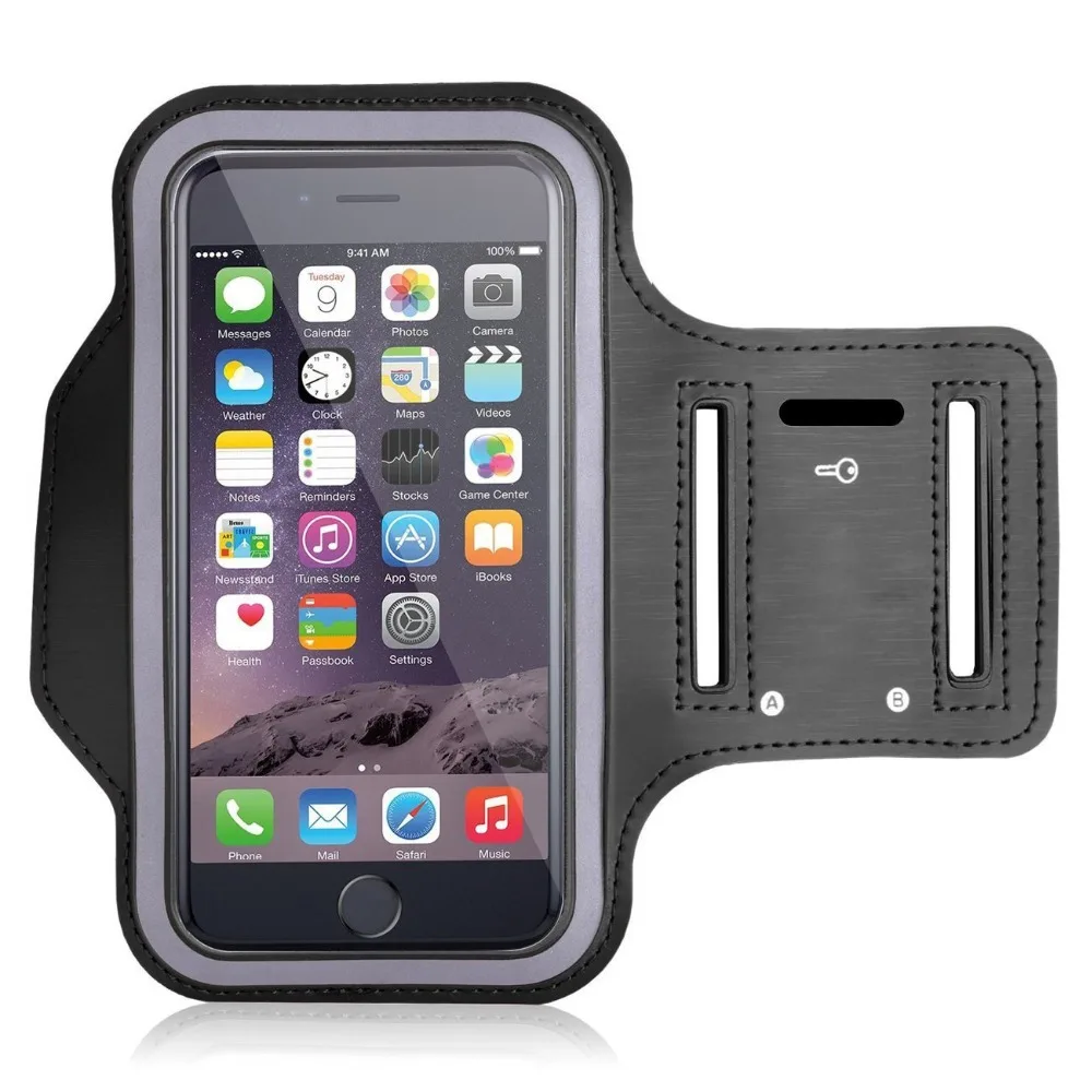 Outdoor Arm Pack Fashion Riding Waterproof Wrist Polyester Transparent Finger Bag Touch Screen Phone Bag Mobile Phone Armband