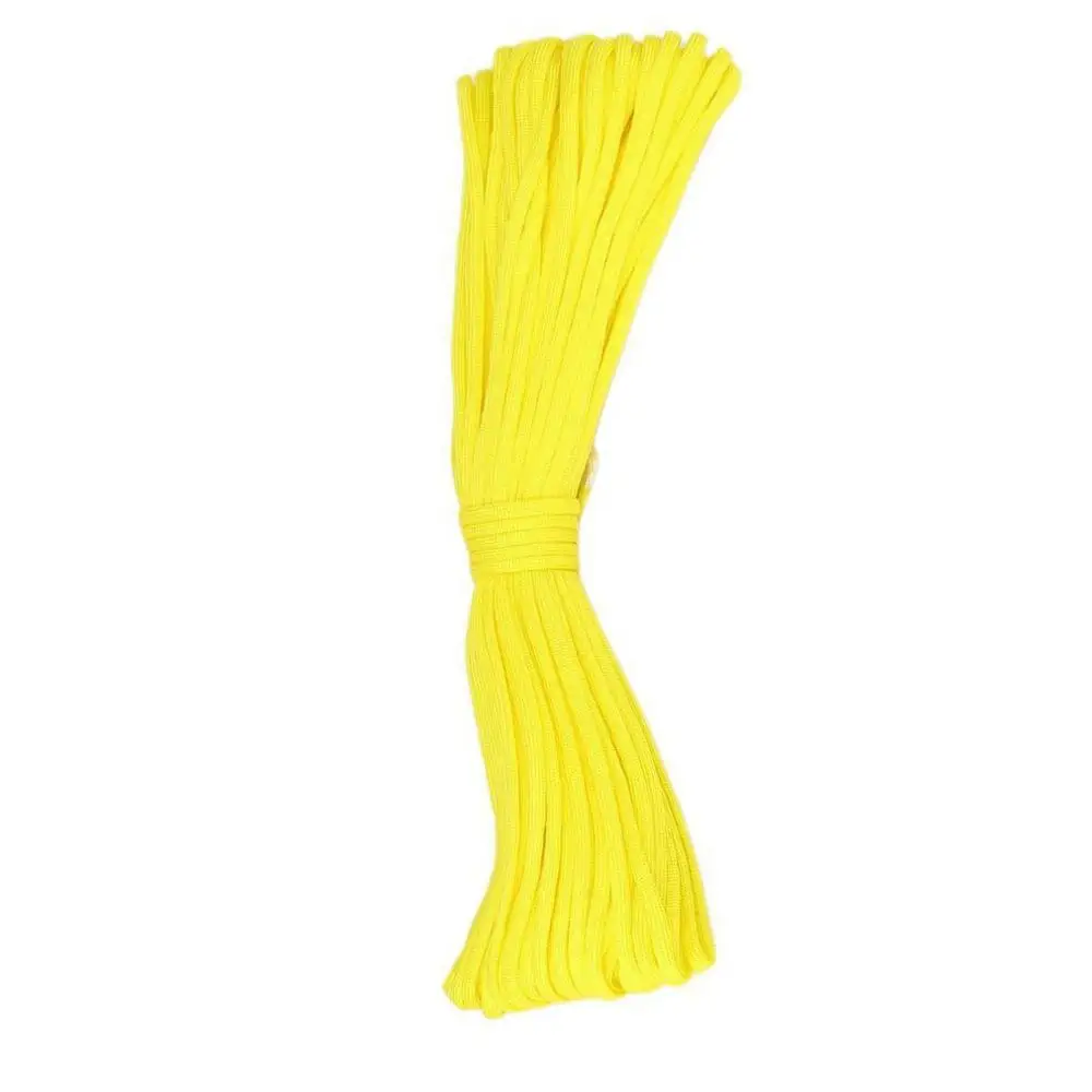 yellow Открытый выживания веревка 4 мм семь основных веревка уличное спортивное снаряжение полипропиленовый материал Парашютная веревка - Цвет: yellow