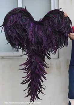 

Big Black Devil angel wings stage performance fashion accessories Magazine shooting creative props EMS free shipping