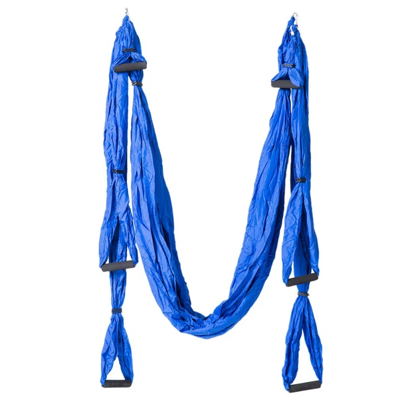 

6 colors Outdoor Inversion Trapeze Anti-Gravity Aerial Traction Yoga Gym strap yoga Swing Set Strength Decompression Yoga Hammoc