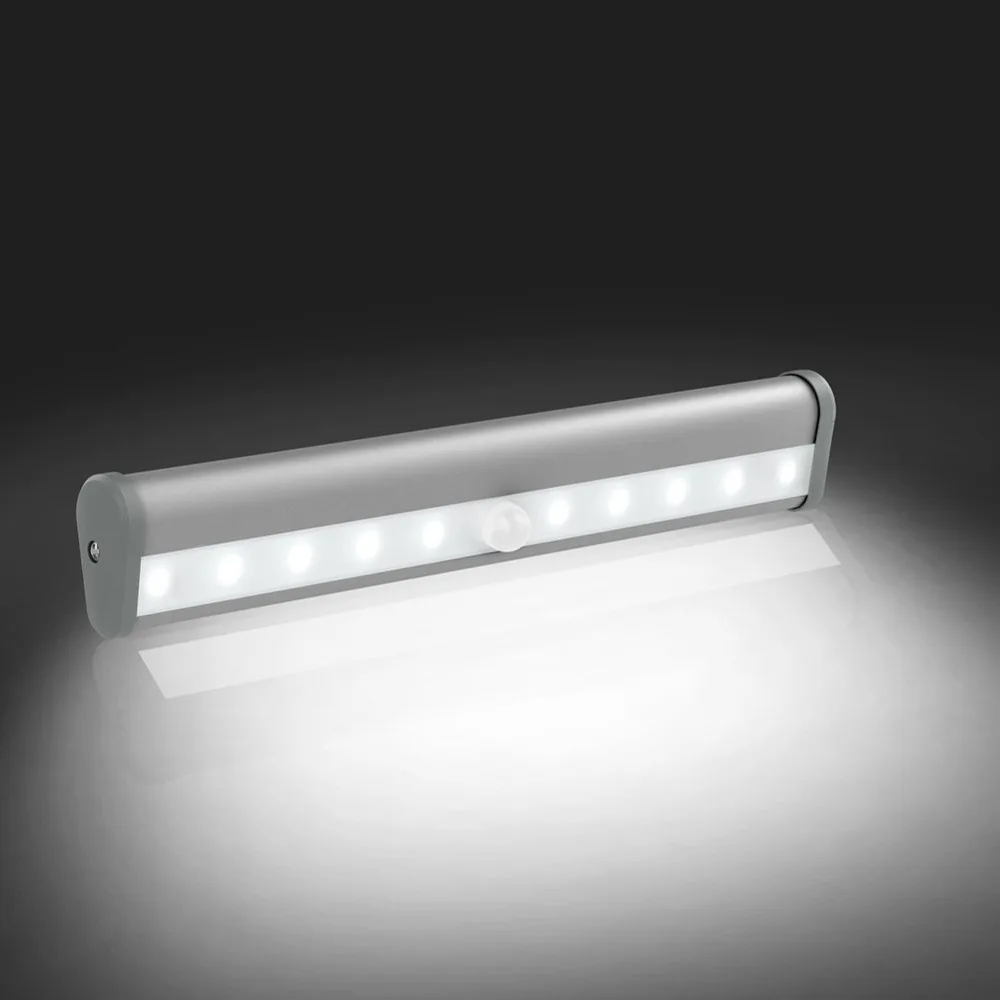 

LED Night Light Motion Sensor Closet Lights Cabinet Light DIY Stick-on Anywhere Wardrobe Stairs Step Light With Magnetic Strip