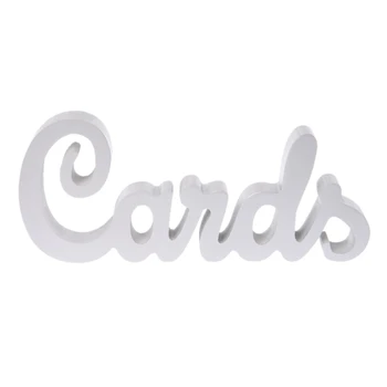

Rustic Cards Alphabet Letters Words Wooden Standing Sign Wedding Decor Ornaments