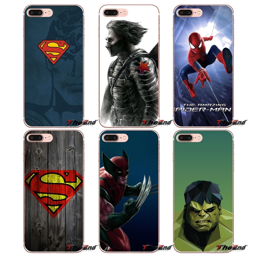 Для Huawei P Smart Y6 Ascend P8 P9 P10 Plus Nova P20 Lite Pro Mini 2017 мягкий прозрачный чехол 3D Marvel Comics Super Heroes