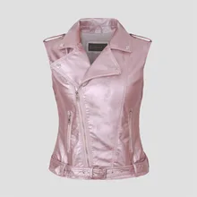 Women sleeveless jacket ladies leather vest new 2017 black waistcoat casual fashion short white female vests dropcolete feminino