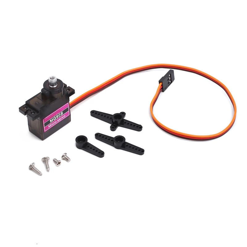 

10 set/lot MG90S 9g Metal Gear Upgraded SG90 Digital Micro Servos for Smart Vehicle Helicopter Boart Car