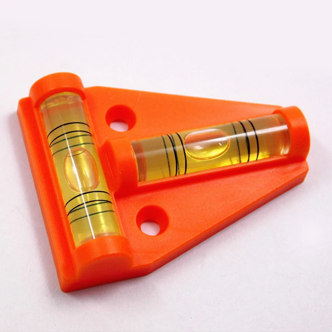 Черный/оранжевый T тип спиртовой измерительный прибор уровня треугольный пластиковый индикатор уровня Т-типа спиртовой уровень пузырьковый корпус 1 шт