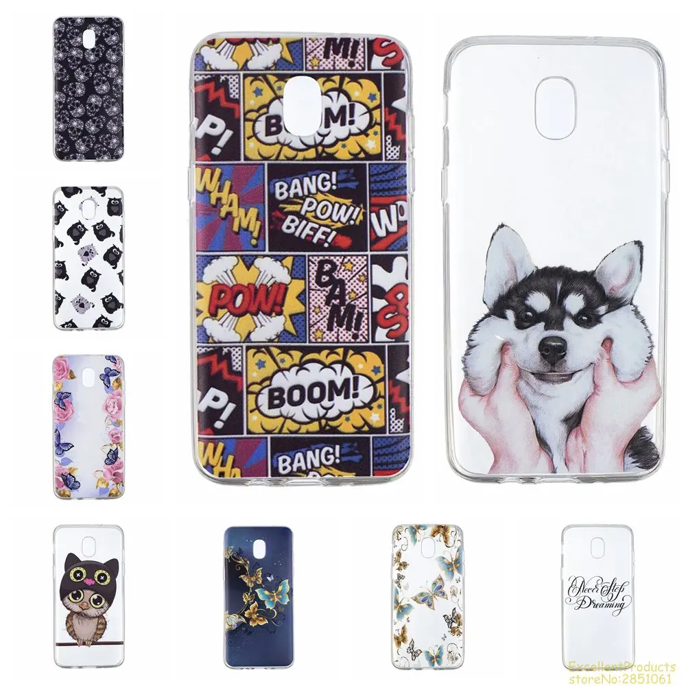 Силиконовый чехол для телефона samsung J7 2018 fundas hoesje Красивый Веселый мультяшный