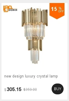 Лидер продаж минималистский дизайн Кристалл Бра Современный светодиодный свет AC110-220V кристалл ванная комната бра
