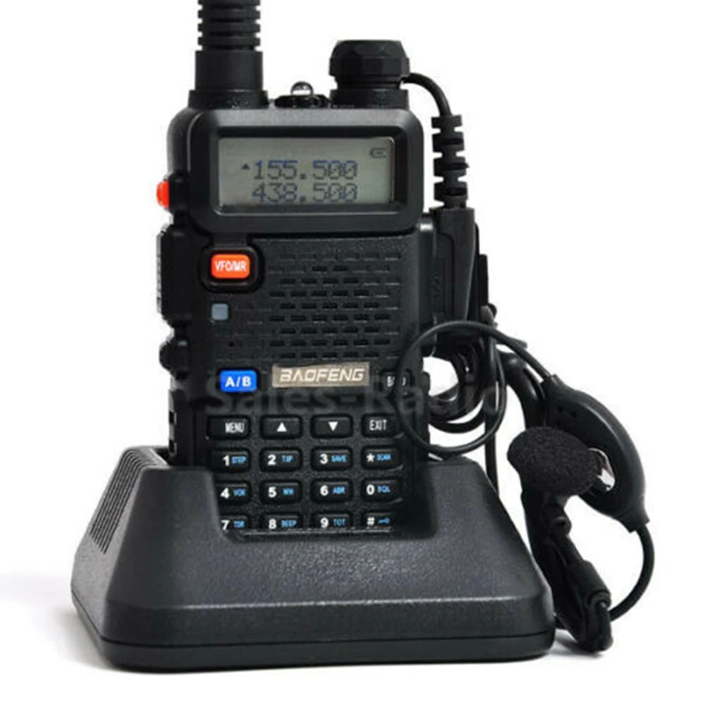 BF-UV5R иди и болтай Walkie Talkie двухдиапазонный УКВ UV-5R иди и болтай Walkie двухстороннее радио