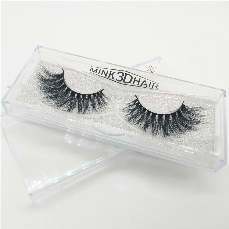 1 Pair 3D Mink Lashes Hot Sale Natural Long Curling Soft Fake Eyelashes Hand Made Full Strip Eye Lashes
