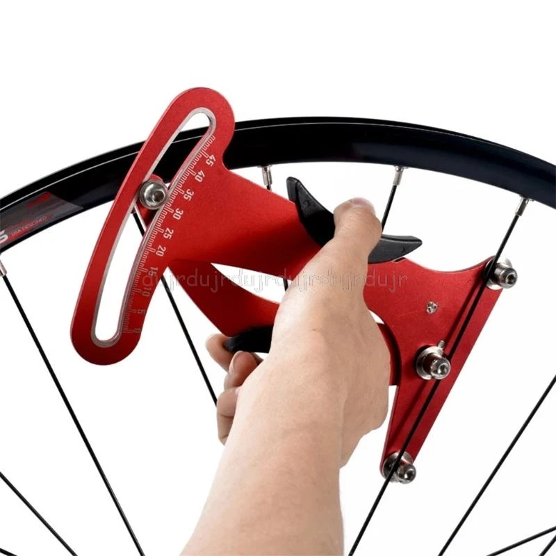 Велосипед говорил индикатор регулировки натяжения велосипед Тензиометр колеса стресс Алюминий сплав строительные инструменты ремонт N21