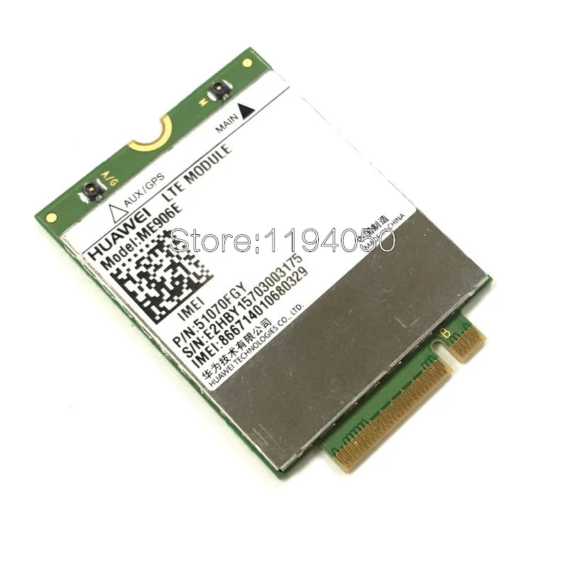 Pаспродажа HUAWEI ME906e + 2 шт. IPX4 NGFF M.2 ТВ антенны 100% оригинал FDD LTE 4G модули WCDMA GSM Surpport font b gps b font модуль доступен