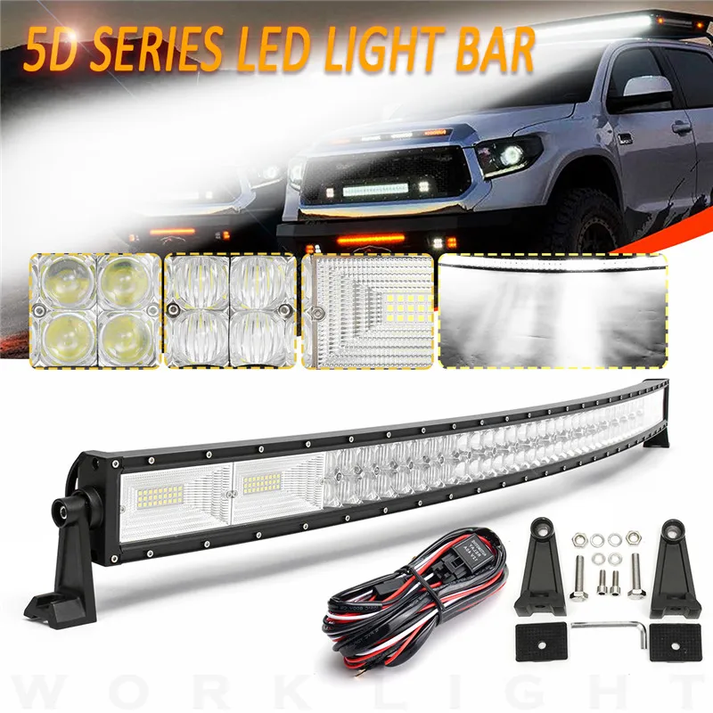 1500W 50inch Curved LED Light Bar LED Bar Work Light for Offroad Car