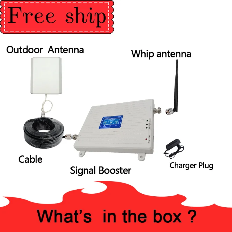 TFX-BOOSTER 850/1800/2100 МГц CDMA GSM WCDMA UMTS LTE Сотовая связь повторитель усилитель 2g, 3g, 4g, Tri двух Диапазонный усилитель сигнала Гибкая штыревая антенна