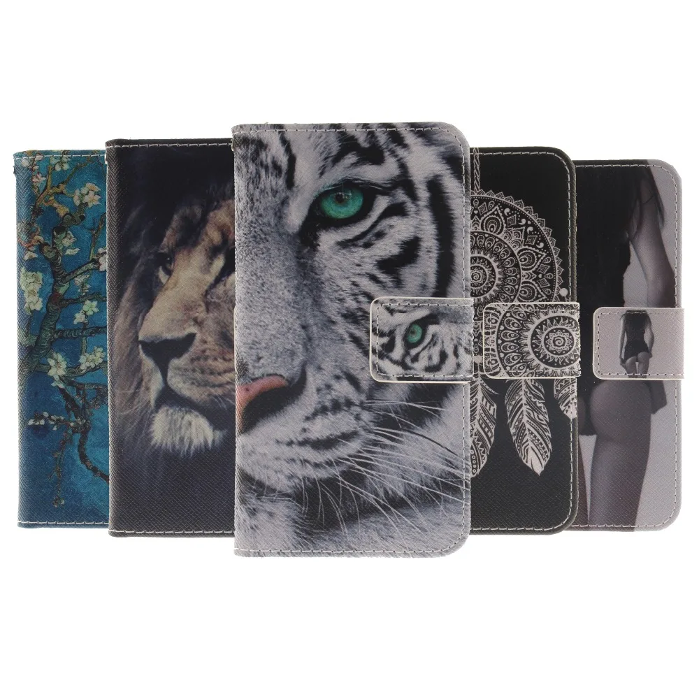 Flip Leather Mobile Phone coque Case For Xiaomi Redmi Note 5 Pro Wallet Tiger Cover for case Capa | Мобильные телефоны и