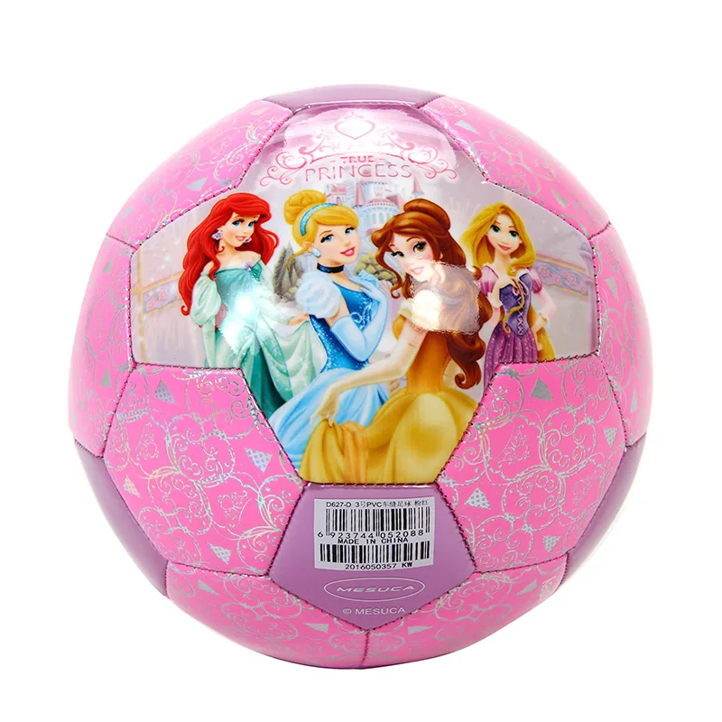 Disney Mickey Princess  Outdoor&Indoor Sports Mini Football Ball Toy PVC High Bounce Kids Pat Toy Soccer Balls Sports 18cm