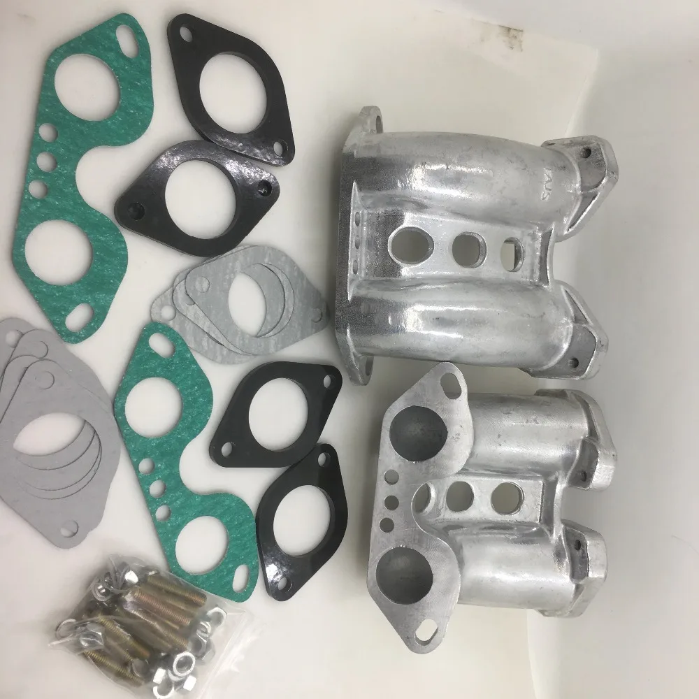 SherryBerg FAJS DUAL INTAKE MANIFOLDS KIT FOR PORSCHE 914 WEBER IDF DELLORTO DRLA EMPI carburetor/carb manifold