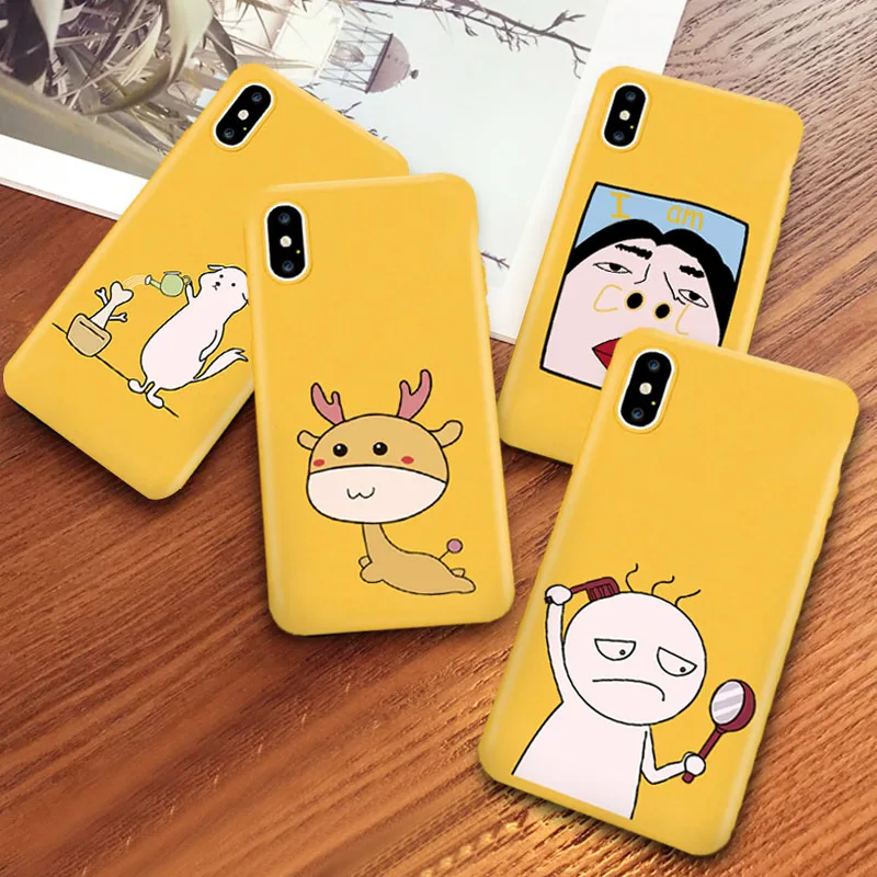 GYKZ Забавный чехол для телефона с рисунком жирафа iPhone X XS MAX 7 8 6 6S Plus мягкая задняя