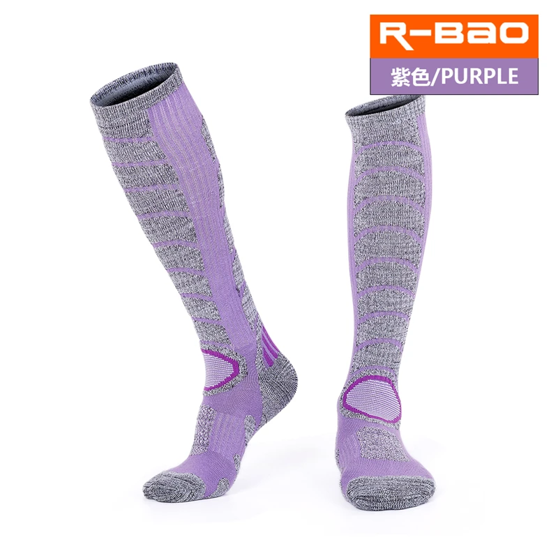 RB3321 High Quality Outdoor Skiing/Hiking Socks Terry Sole Thicken Breathable Wear-Resisting Sports Socks Lengthen Knee High