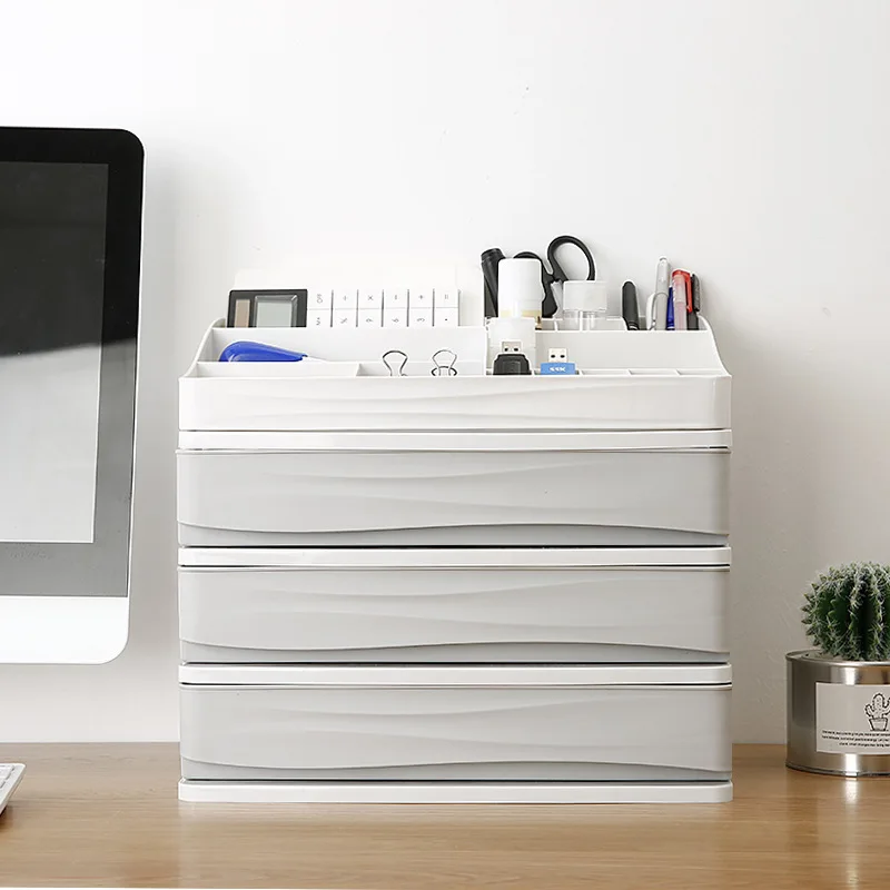 Cosmetic Storage Box Drawer Makeup Organizers Box PP Home Storage Organization Makeup Table Nail Po